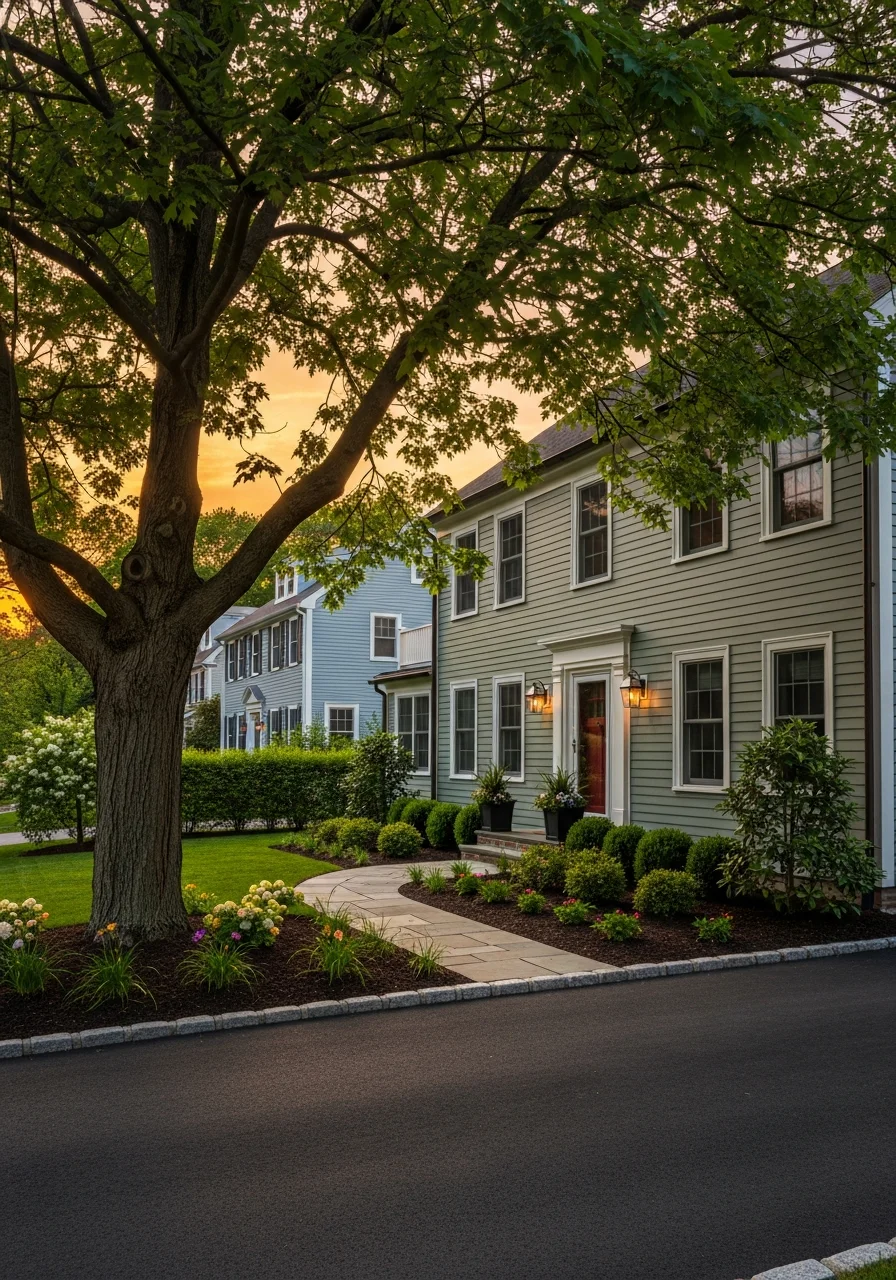 Manchester home exterior showing well-maintained property and grounds.